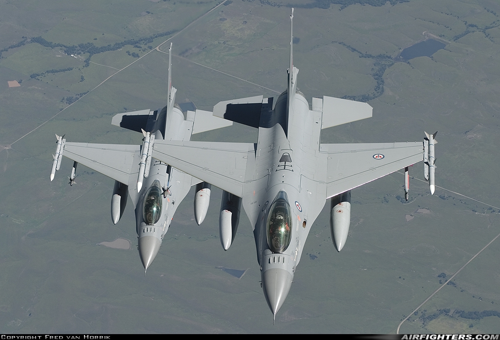 Norway - Air Force General Dynamics F-16AM Fighting Falcon  at In Flight, USA