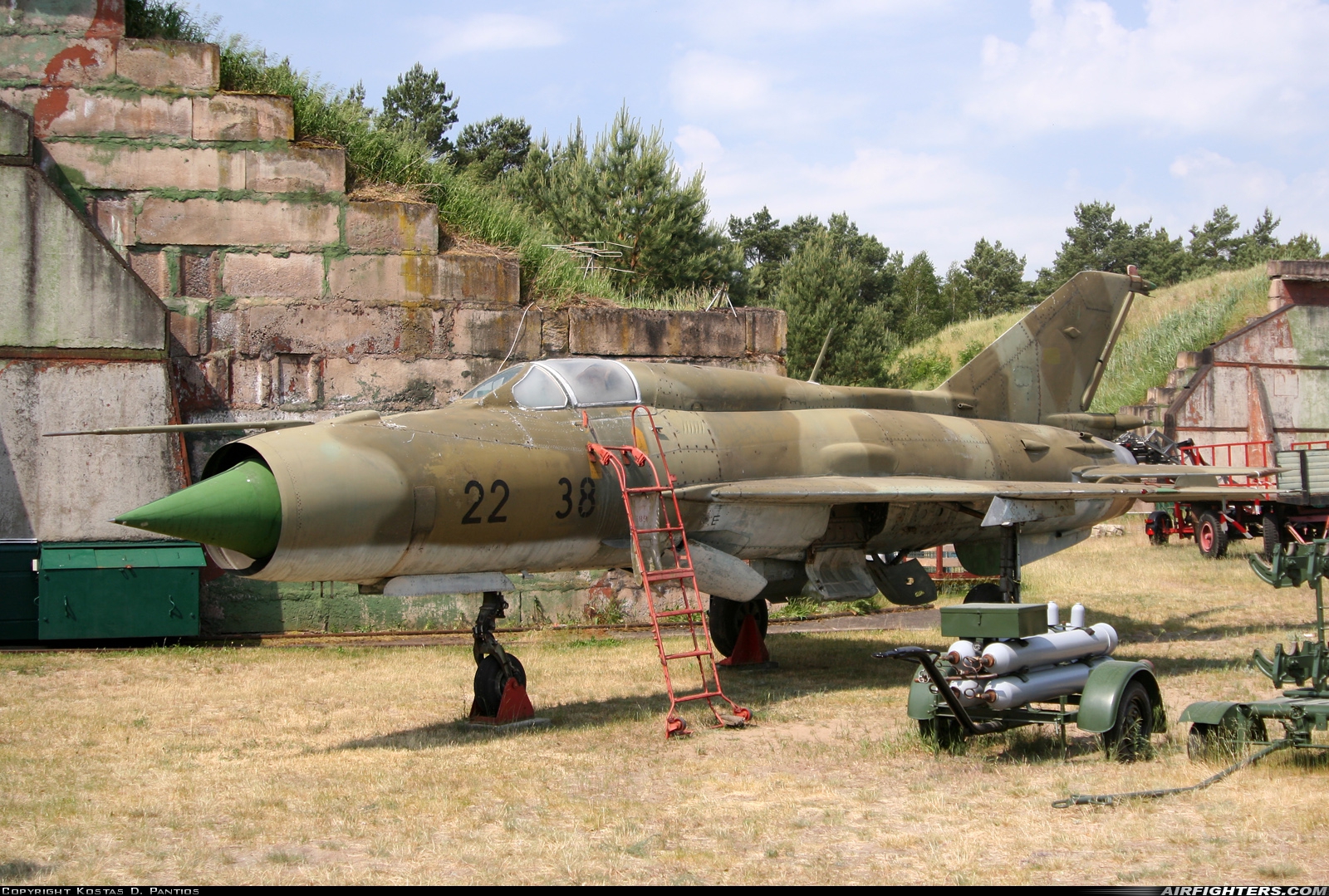 Germany - Air Force Mikoyan-Gurevich MiG-21bis 22+38 at Finow (Eberswalde-Finow) (EDAV), Germany
