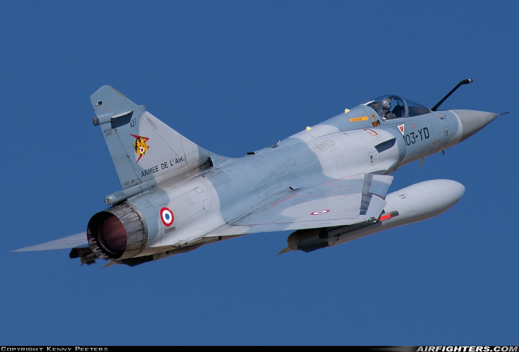 France - Air Force Dassault Mirage 2000C 107 at Orange - Caritat (XOG / LFMO), France