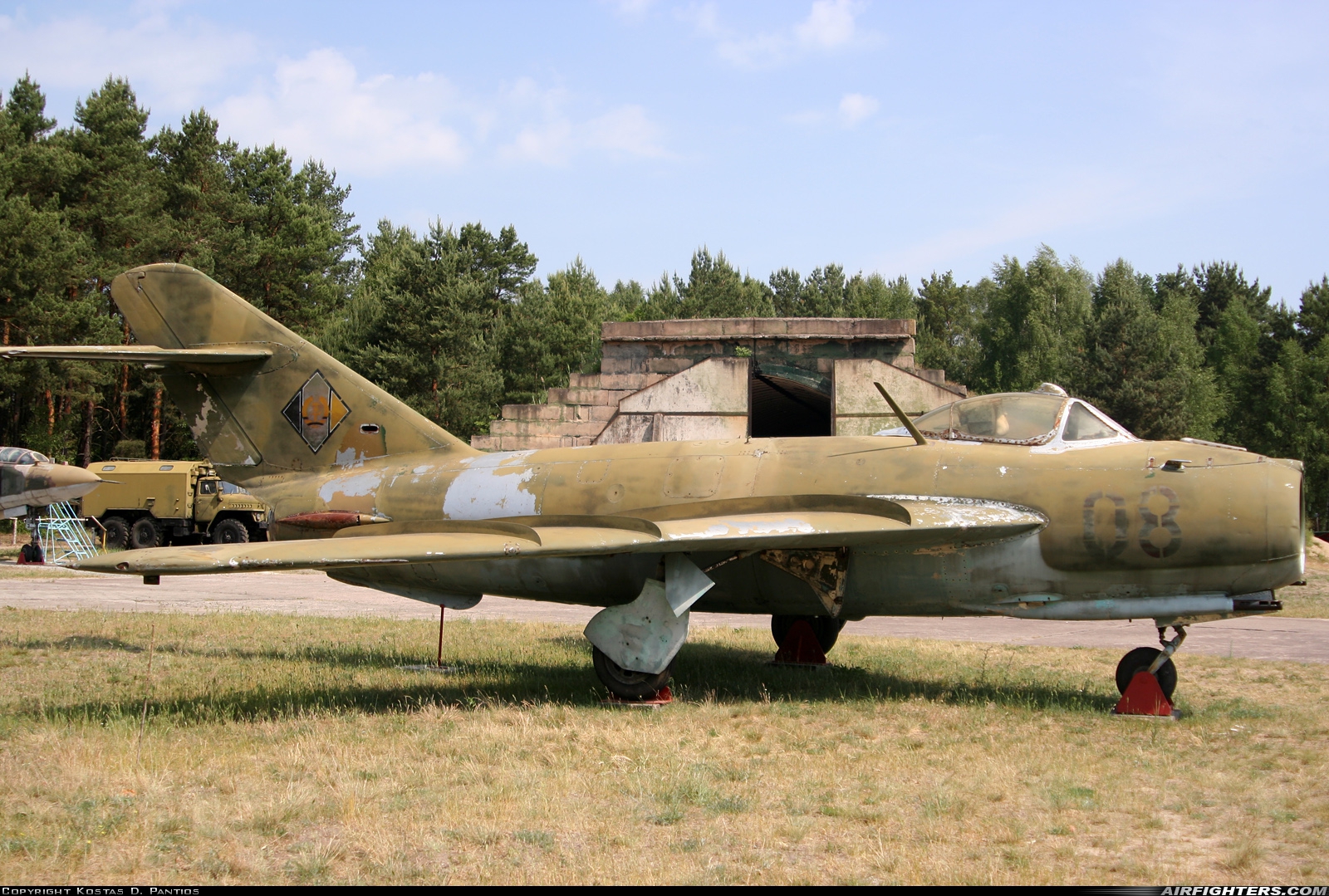 East Germany - Air Force Mikoyan-Gurevich MiG-17F 08 at Finow (Eberswalde-Finow) (EDAV), Germany