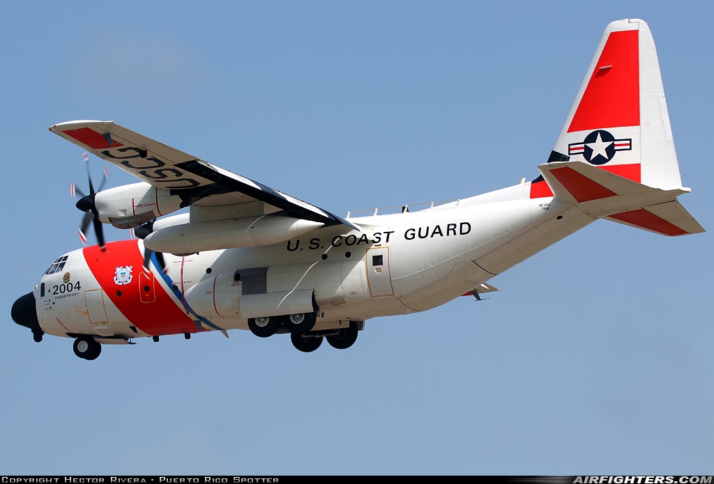 USA - Coast Guard Lockheed Martin HC-130J Hercules (L-382) 2004 at Aguadilla - Raphael Hernandez (Borinquen Field / Ramey AFB) (BQN / TJBQ), Puerto Rico