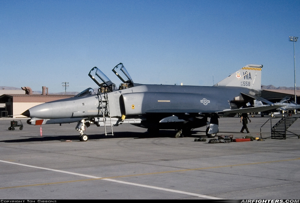 USA - Air Force McDonnell Douglas F-4G Phantom II 69-7558 at Las Vegas - Nellis AFB (LSV / KLSV), USA