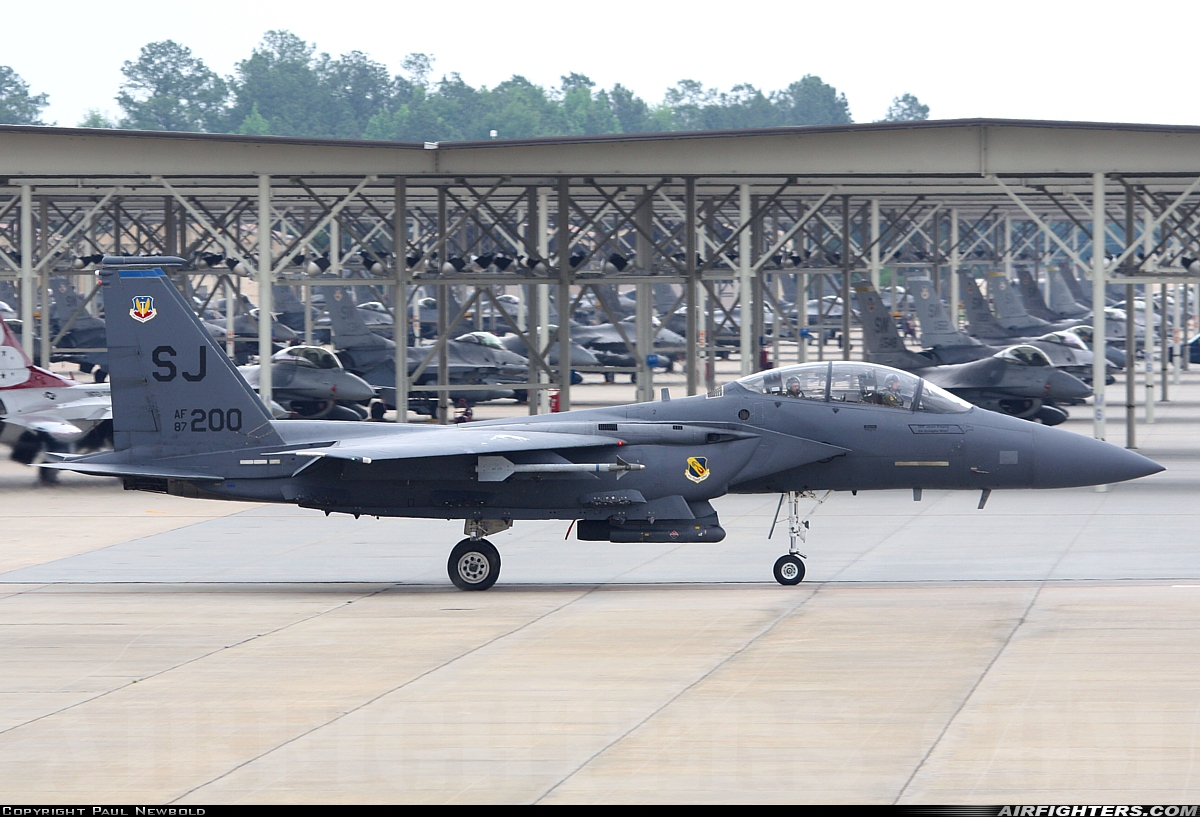 USA - Air Force McDonnell Douglas F-15E Strike Eagle 87-0200 at Shaw AFB (SSC/KSSC), USA
