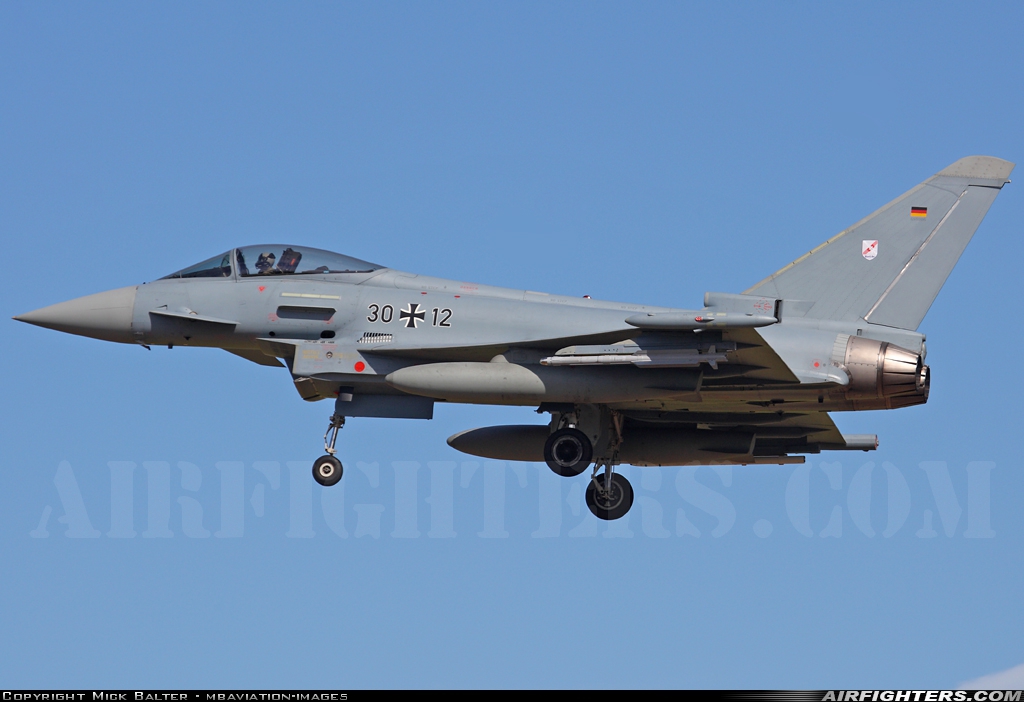 Germany - Air Force Eurofighter EF-2000 Typhoon S 30+12 at Norvenich (ETNN), Germany