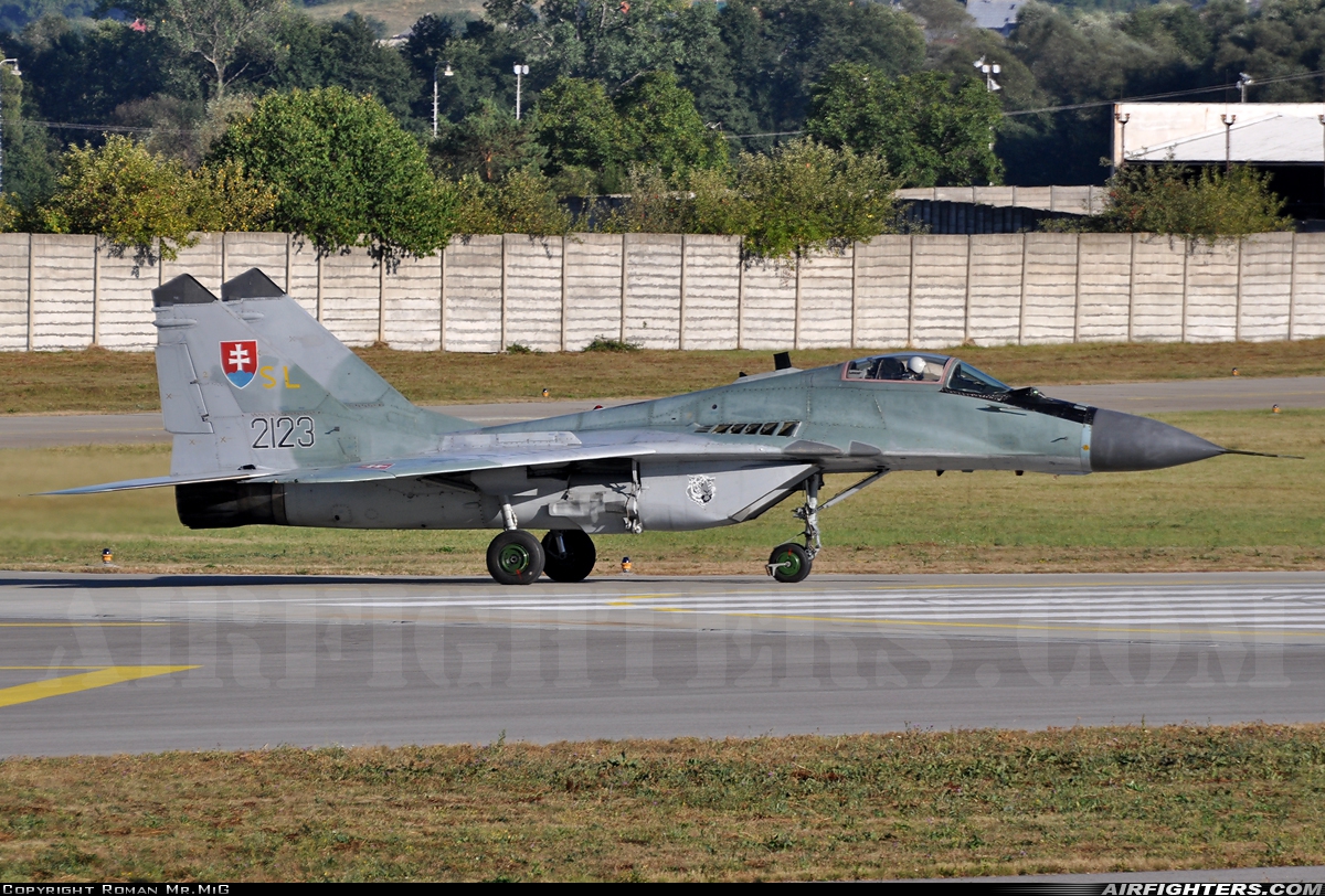 Slovakia - Air Force Mikoyan-Gurevich MiG-29AS 2123 at Sliac (LZSL), Slovakia
