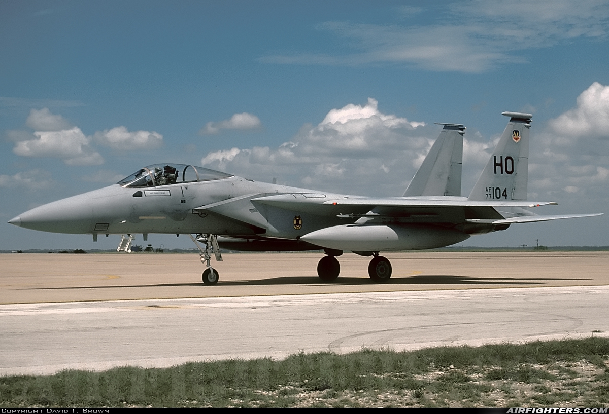 USA - Air Force McDonnell Douglas F-15A Eagle 77-0104 at Austin - Bergstrom Int. (AFB) (AUS / KBSM), USA
