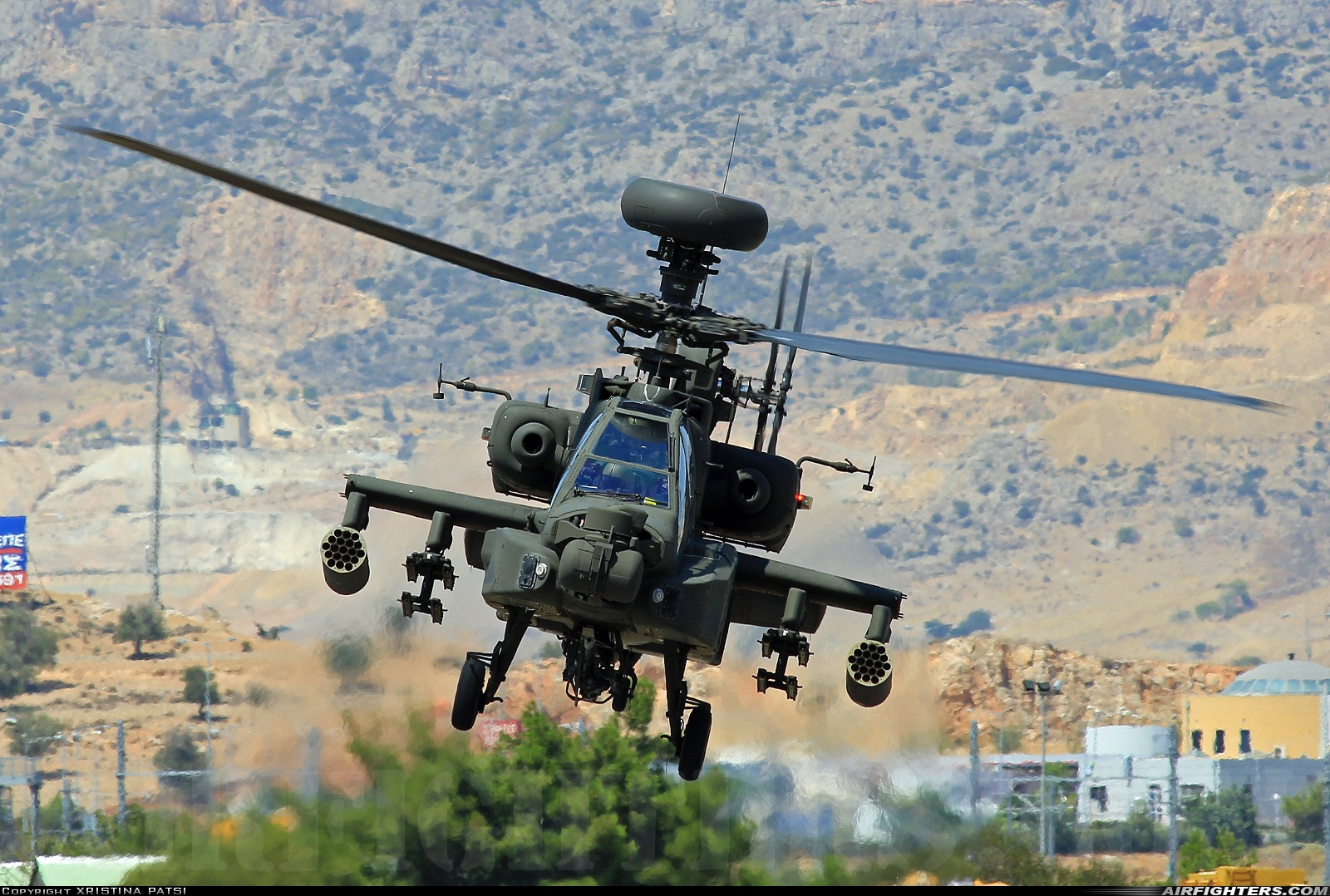 Greece - Army Boeing AH-64DHA Apache Longbow ES1029 at Megara AB - Pahi (LGMG), Greece
