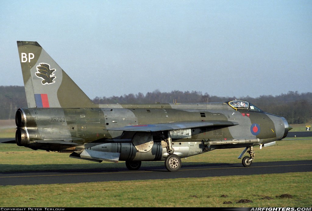 UK - Air Force English Electric Lightning F6 XR753 at Utrecht - Soesterberg (UTC / EHSB), Netherlands