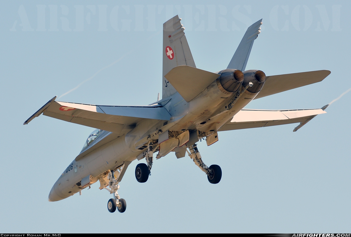 Switzerland - Air Force McDonnell Douglas F/A-18C Hornet J-5006 at Sliac (LZSL), Slovakia
