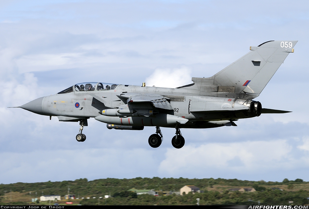 UK - Air Force Panavia Tornado GR4 ZA592 at Lossiemouth (LMO / EGQS), UK