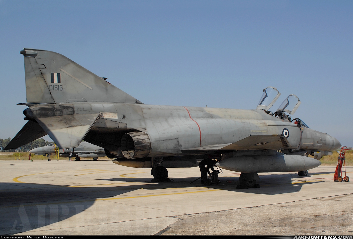 Greece - Air Force McDonnell Douglas F-4E AUP Phantom II 01513 at Andravida (Pyrgos -) (PYR / LGAD), Greece
