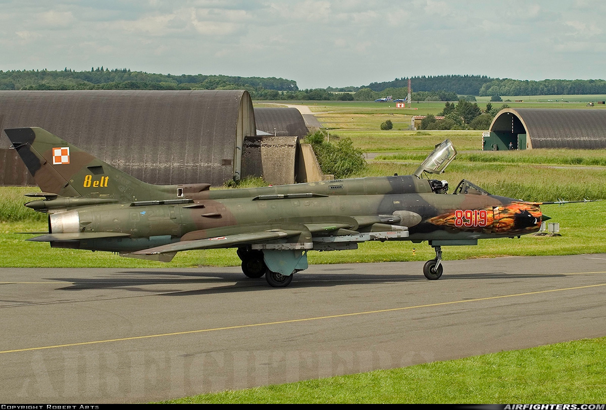Poland - Air Force Sukhoi Su-22M4 Fitter-K 8919 at Florennes (EBFS), Belgium
