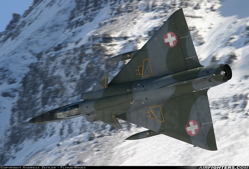 Switzerland - Air Force Dassault Mirage IIIRS R-2114 at Off-Airport - Axalp, Switzerland