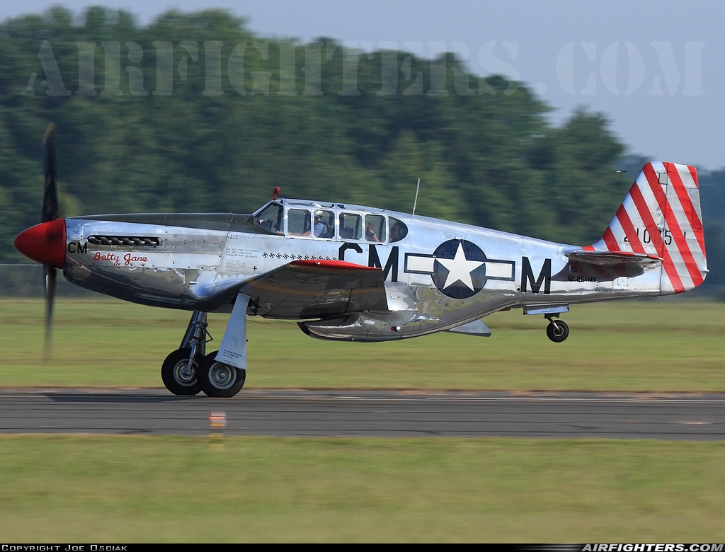 Private North American P-51C Mustang NL251MX at Wildwood-Cape May Airport (KWWD), USA