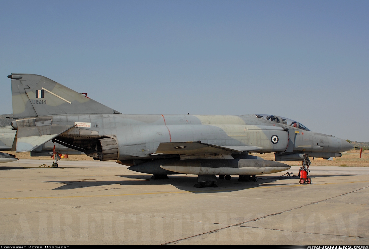 Greece - Air Force McDonnell Douglas F-4E AUP Phantom II 01534 at Tanagra (LGTG), Greece