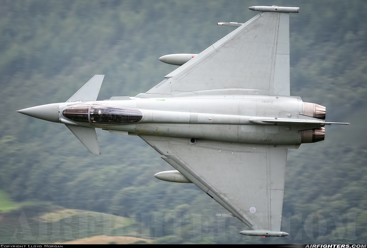 UK - Air Force Eurofighter Typhoon FGR4 ZJ937 at Off-Airport - Machynlleth Loop Area, UK
