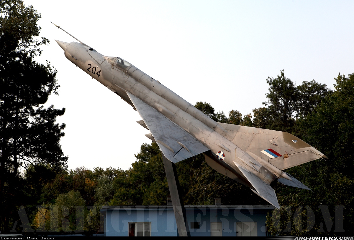Serbia - Air Force Mikoyan-Gurevich MiG-21M 22813 at Belgrade - Batajnica (BJY / LYBT), Serbia