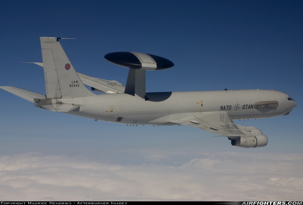 Luxembourg - NATO Boeing E-3A Sentry (707-300) LX-N90442 at In Flight, Germany
