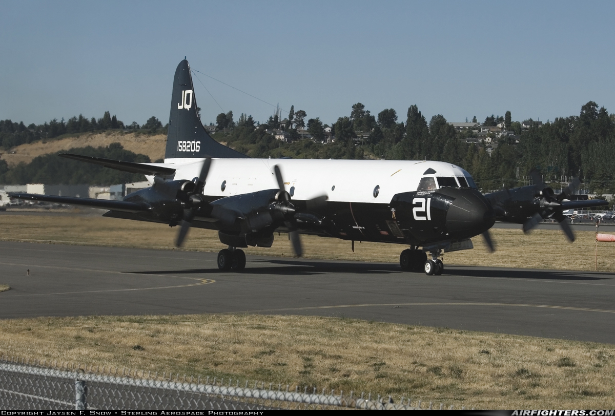 USA - Navy Lockheed P-3C Orion 158206 at Seattle - Boeing Field / King County Int. (BFI / KBFI), USA