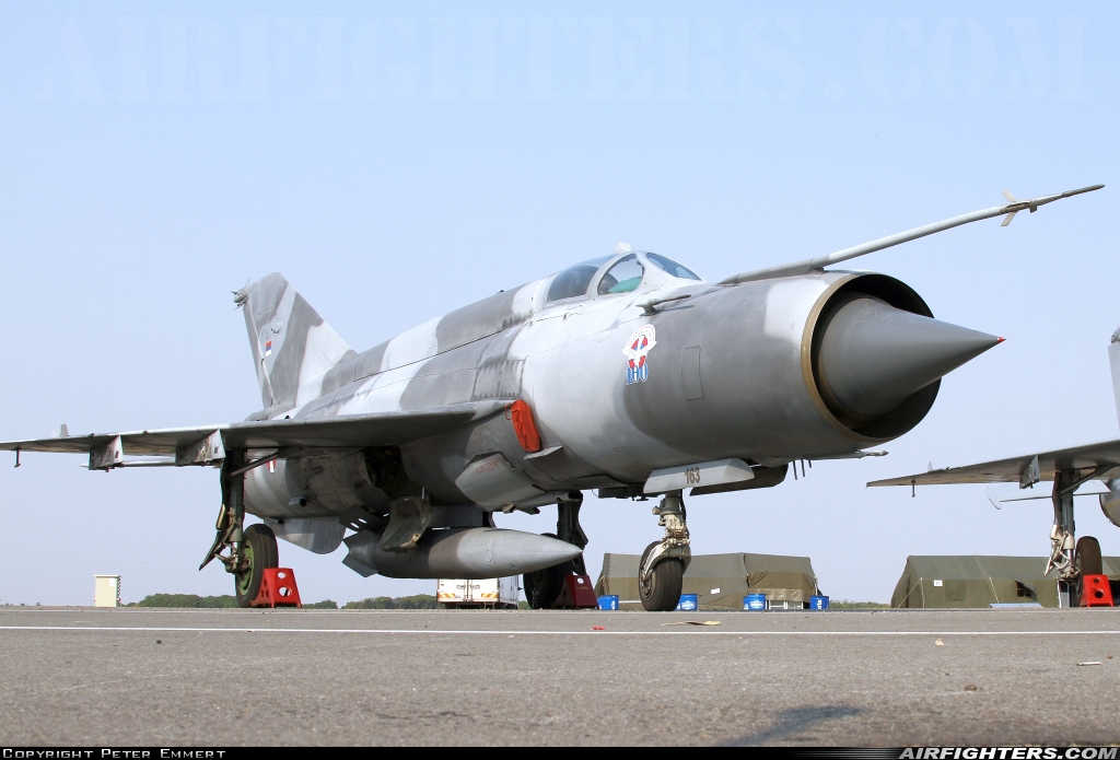 Serbia - Air Force Mikoyan-Gurevich MiG-21bis 17163 at Belgrade - Batajnica (BJY / LYBT), Serbia