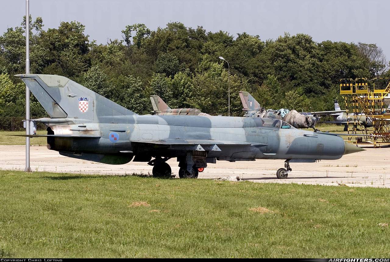 Croatia - Air Force Mikoyan-Gurevich MiG-21bis 113 at Off-Airport - Velika Gorica, Croatia