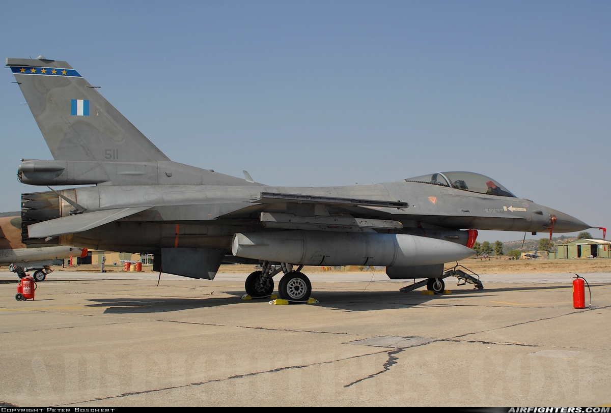 Greece - Air Force General Dynamics F-16C Fighting Falcon 511 at Tanagra (LGTG), Greece