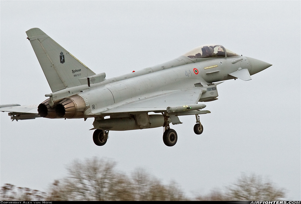Italy - Air Force Eurofighter F-2000A Typhoon (EF-2000S) MM7277 at Florennes (EBFS), Belgium