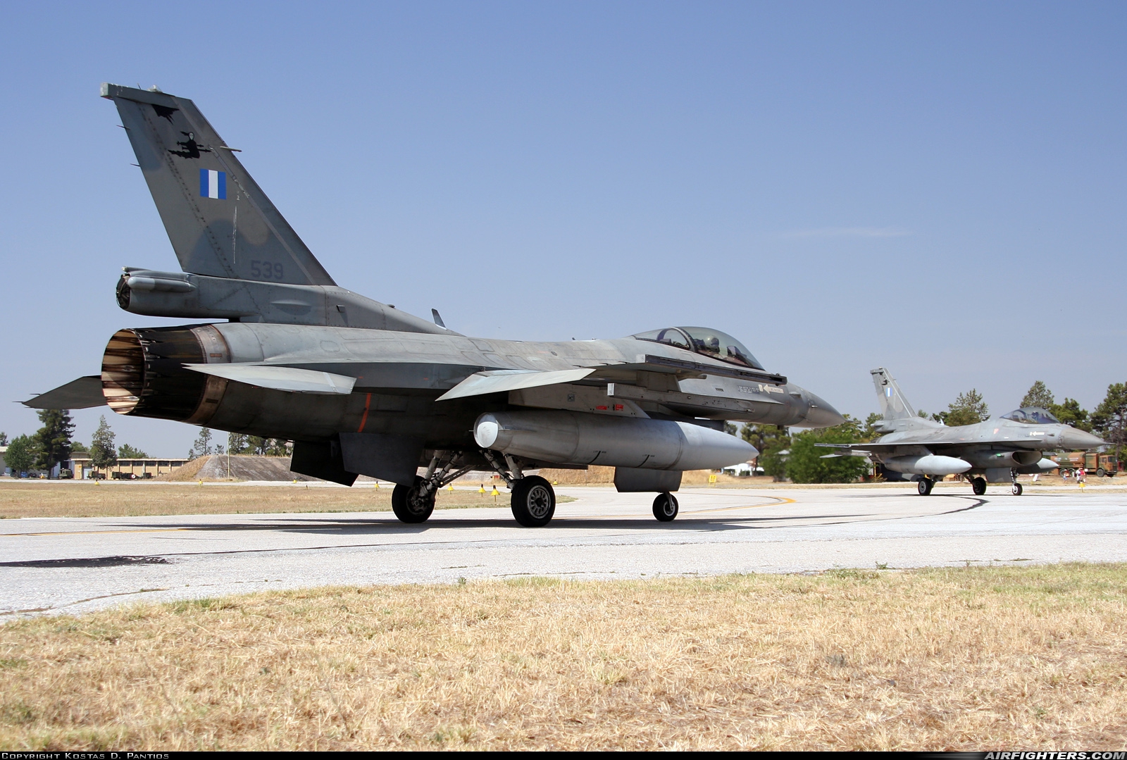 Greece - Air Force General Dynamics F-16C Fighting Falcon 539 at Larissa (LRA / LGLR), Greece