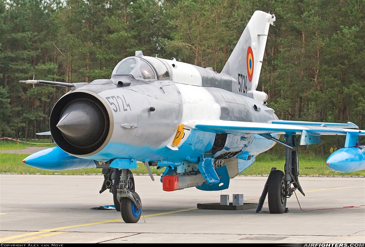 Romania - Air Force Mikoyan-Gurevich MiG-21MF-75 Lancer C 5724 at Lechfeld (ETSL), Germany