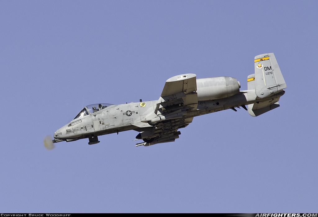 USA - Air Force Fairchild A-10A Thunderbolt II 80-0270 at Off-Airport - Barry Goldwater Range, USA