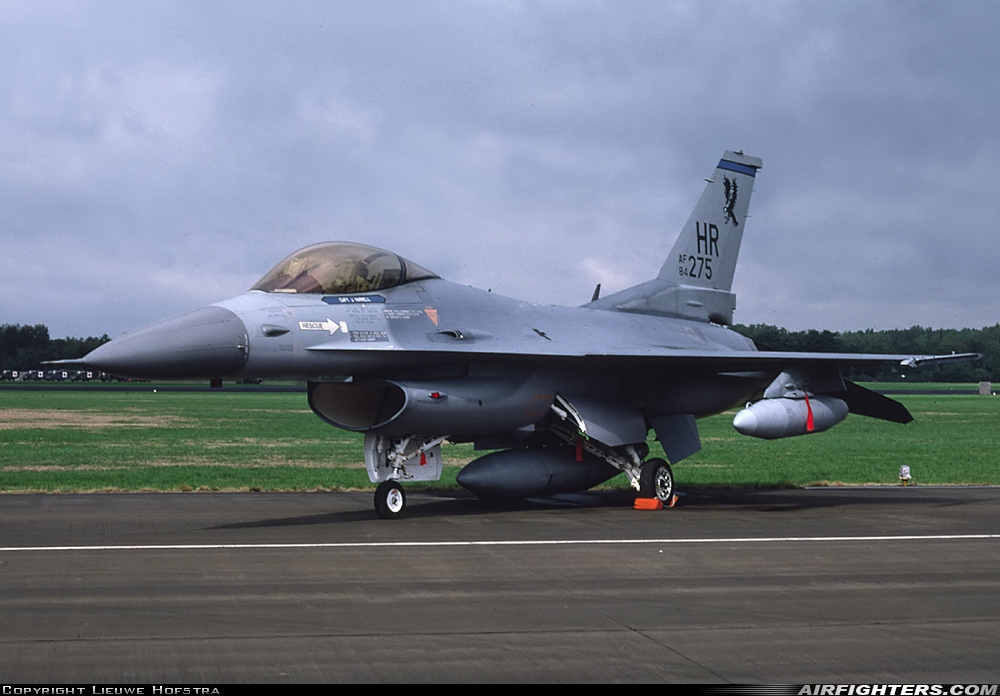 USA - Air Force General Dynamics F-16C Fighting Falcon 84-1275 at Uden - Volkel (UDE / EHVK), Netherlands