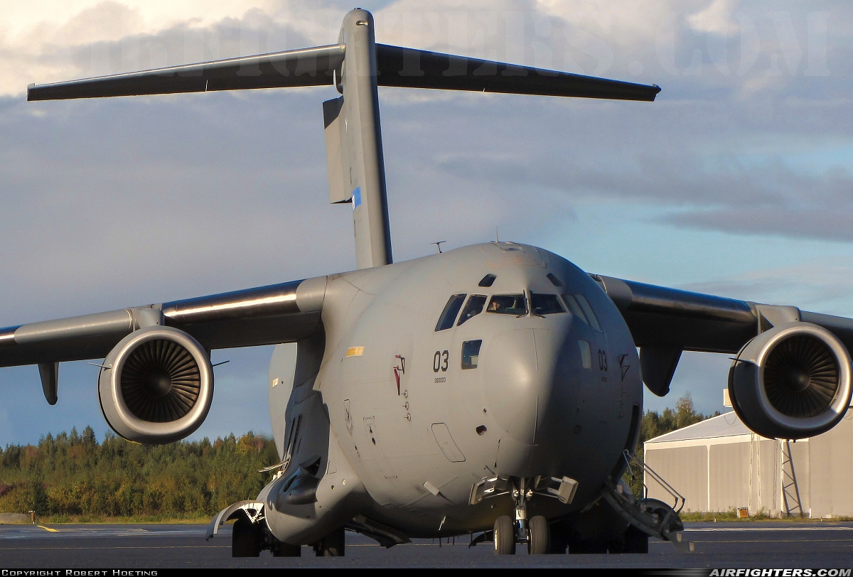 NATO - Strategic Airlift Capability Boeing C-17A Globemaster III 08-0003 at Tampere - Pirkkala (TMP / EFTP), Finland