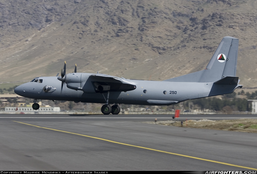 Afghanistan - Air Force Antonov An-26B 250 at Kabul - Khwaja Rawash (KBL / OAKB), Afghanistan