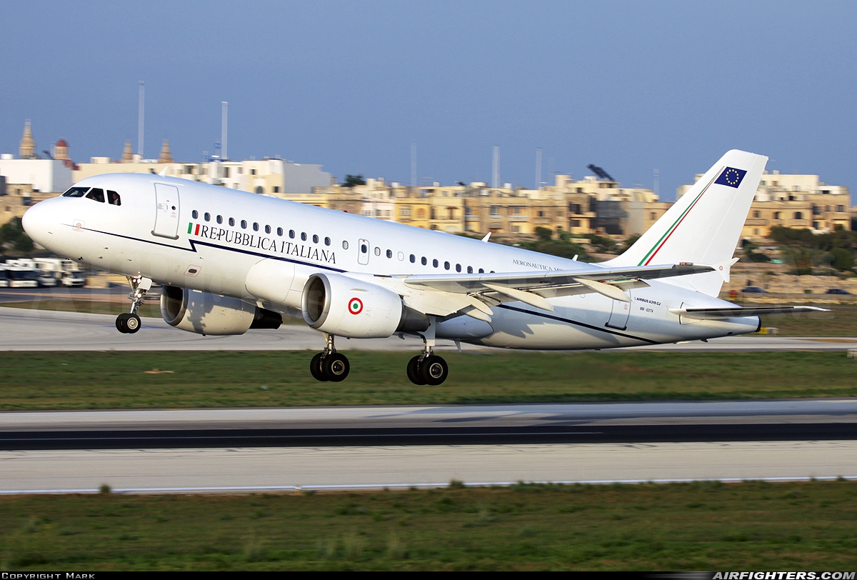 Italy - Air Force Airbus A319-115 CJ MM62174 at Luqa - Malta International (MLA / LMML), Malta