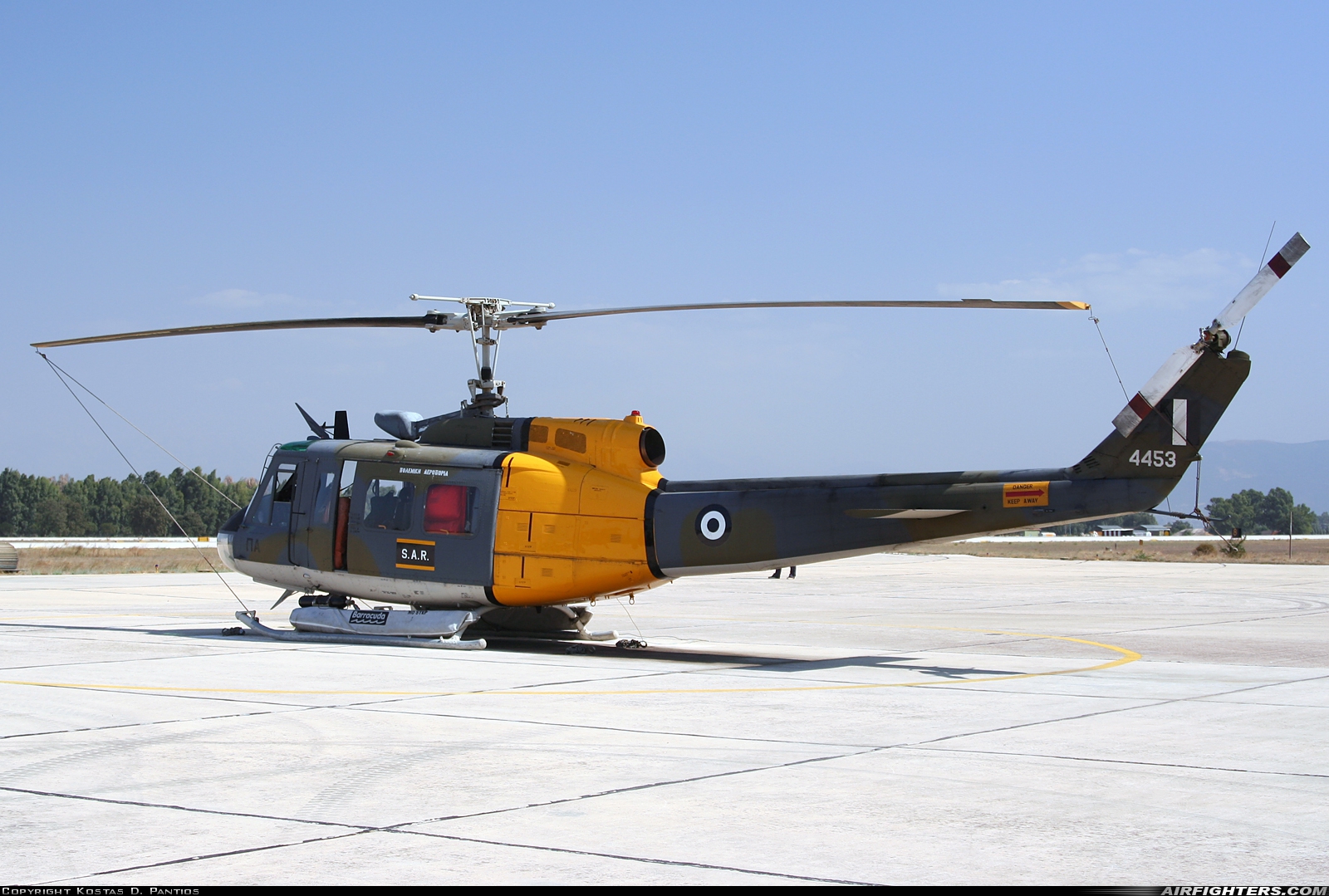 Greece - Air Force Agusta-Bell AB-205 4453 at Araxos (GPA / LGRX), Greece