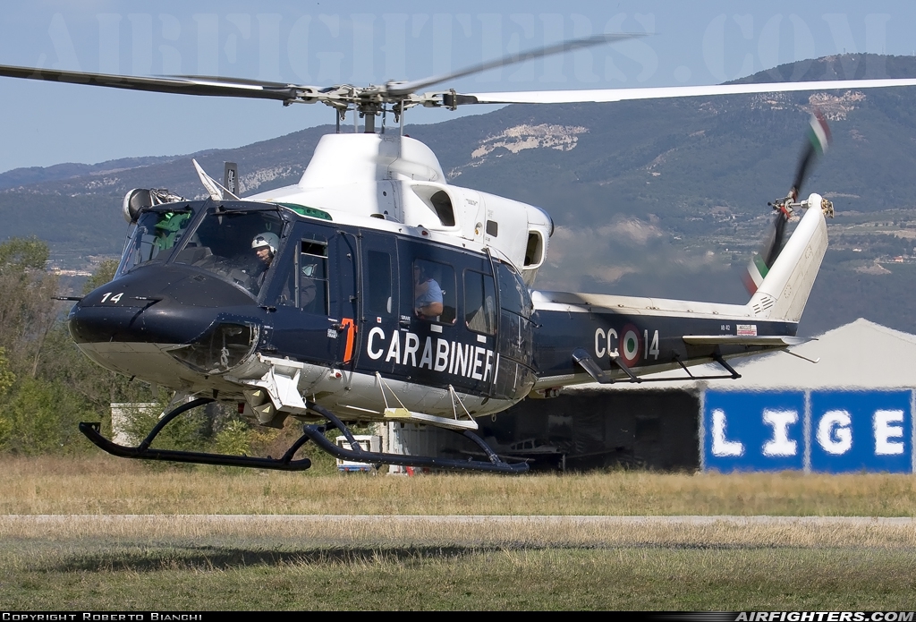Italy - Carabinieri Agusta-Bell AB-412SP Grifone MM81367 at Verona - Boscomantico (LIPN), Italy