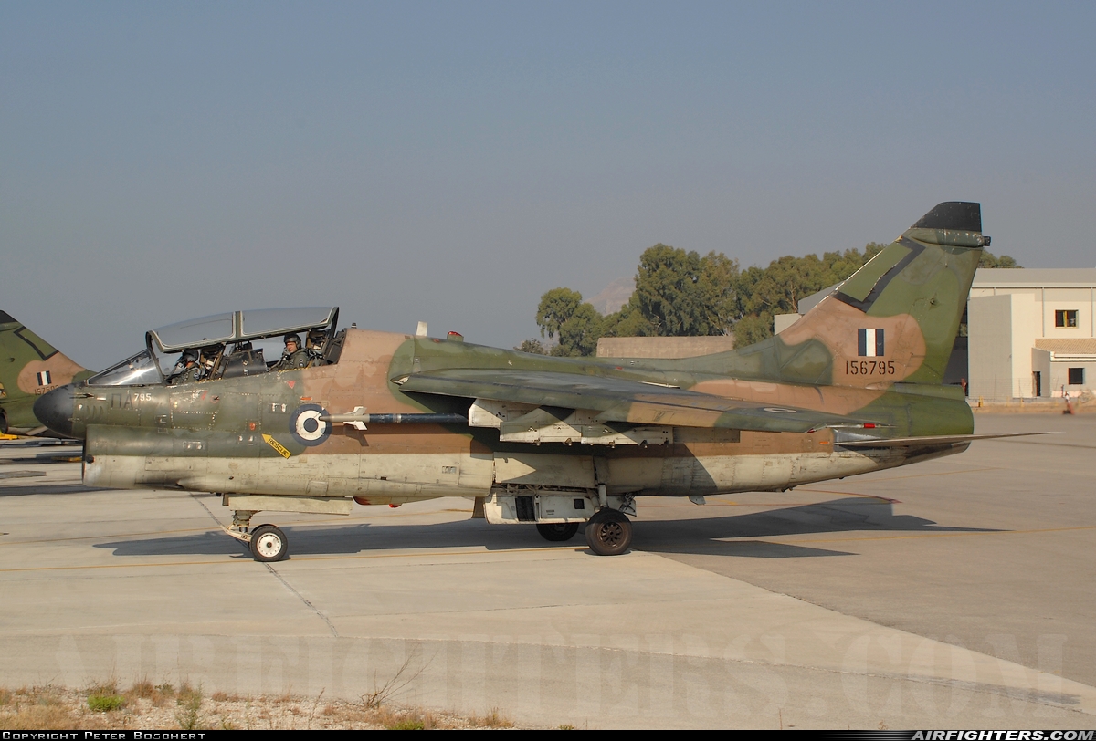 Greece - Air Force LTV Aerospace TA-7C Corsair II 156795 at Araxos (GPA / LGRX), Greece