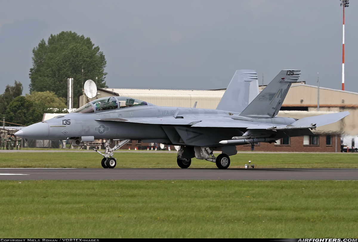 USA - Navy Boeing F/A-18F Super Hornet 166790 at Fairford (FFD / EGVA), UK