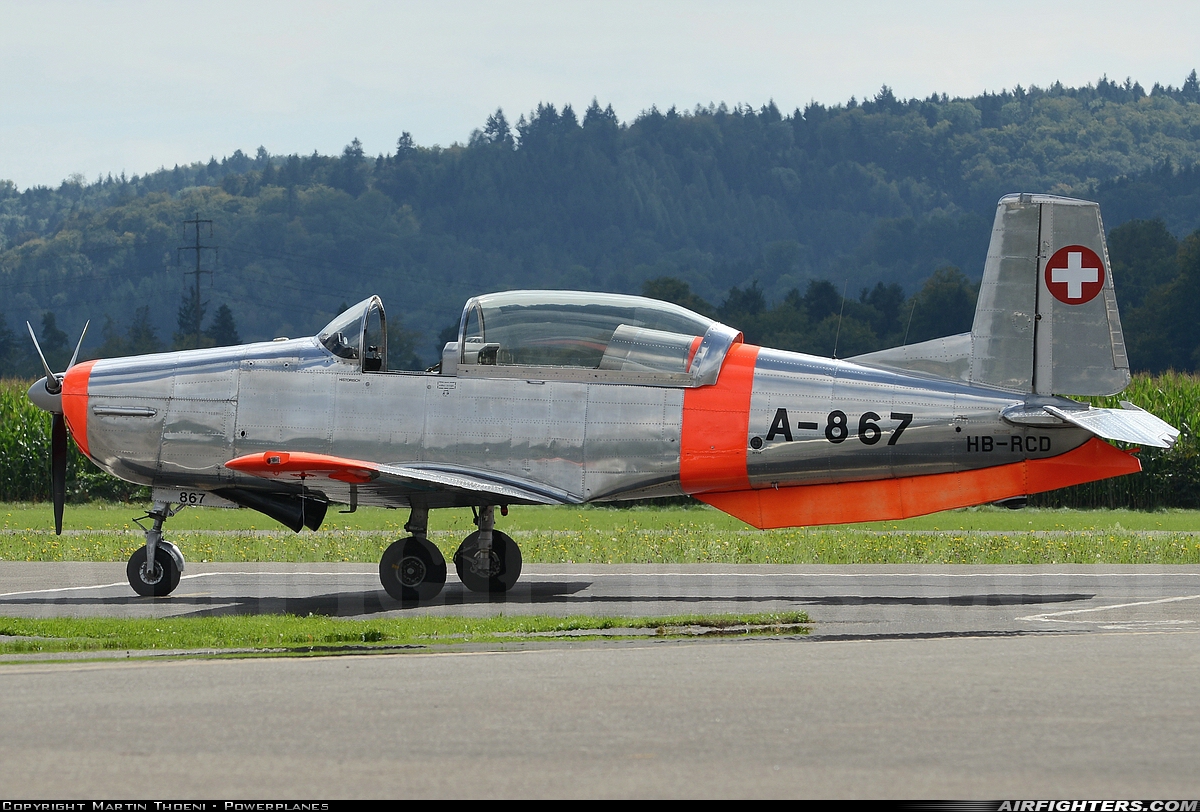 Private - Wassmer Aviation Pilatus P-3-05 HB-RCD at Birrfeld (LSZF), Switzerland