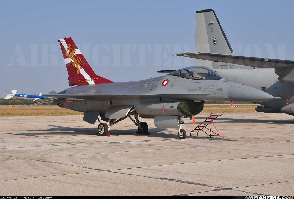 Denmark - Air Force General Dynamics F-16AM Fighting Falcon E-194 at Belgrade - Batajnica (BJY / LYBT), Serbia