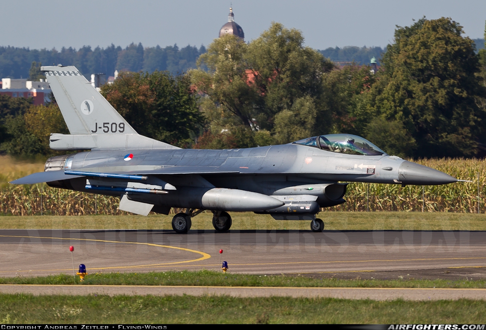 Netherlands - Air Force General Dynamics F-16AM Fighting Falcon J-509 at Neuburg - Zell (ETSN), Germany