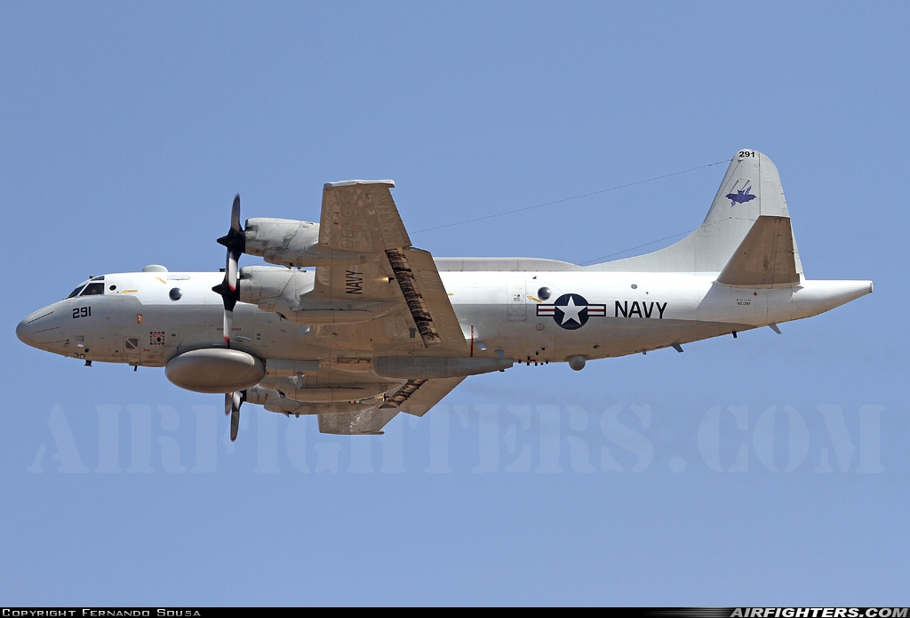 USA - Navy Lockheed/Kawasaki EP-3 Aries II 160291 at Rota (LERT), Spain