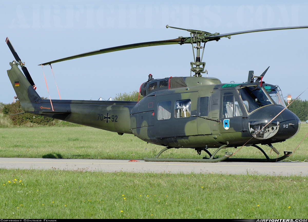 Germany - Air Force Bell UH-1D Iroquois (205) 70+92 at Lechfeld (ETSL), Germany
