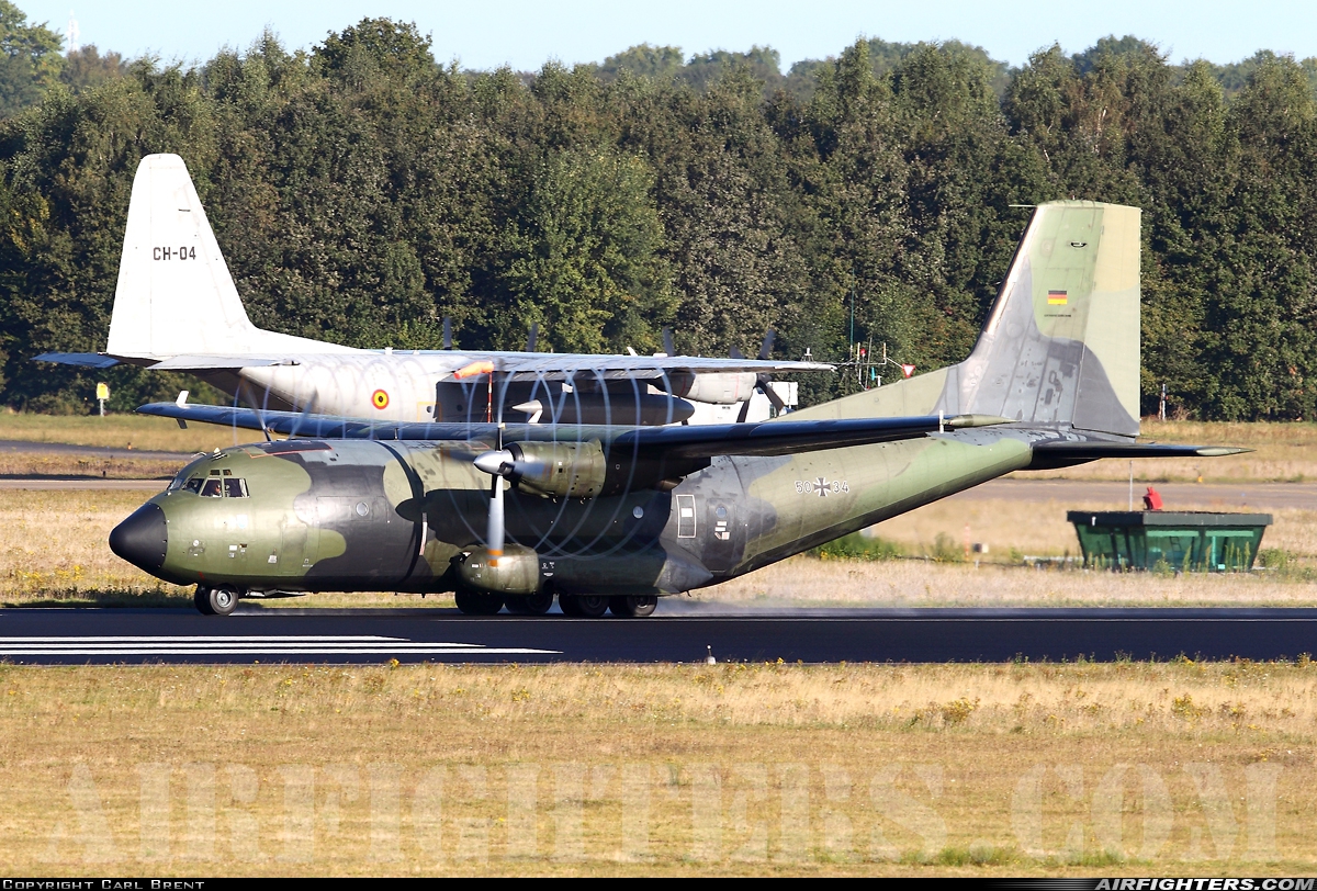 Germany - Air Force Transport Allianz C-160D 50+34 at Eindhoven (- Welschap) (EIN / EHEH), Netherlands