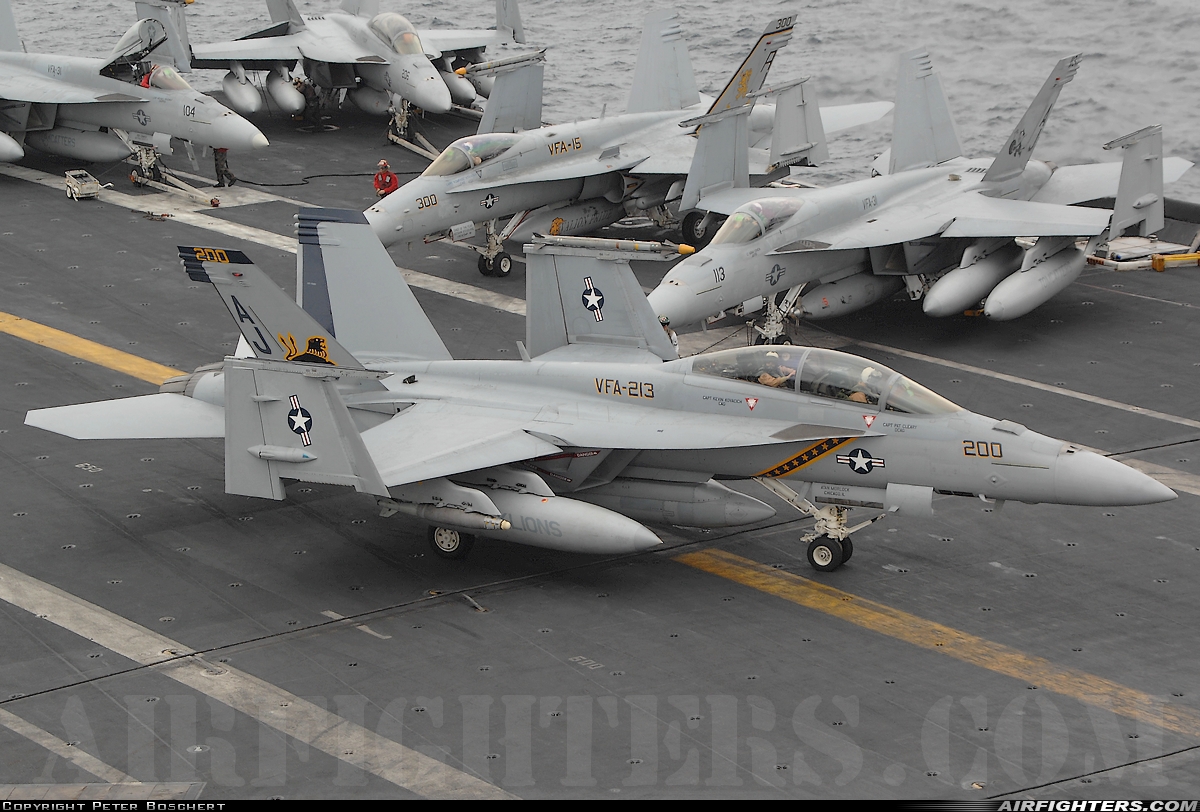 USA - Navy Boeing F/A-18F Super Hornet 166663 at Off-Airport - Arabian Sea, International Airspace