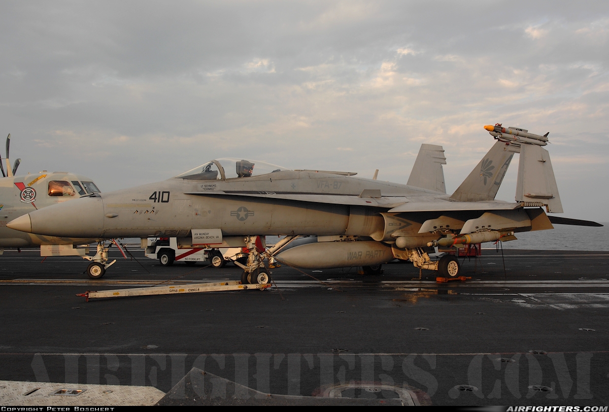 USA - Navy McDonnell Douglas F/A-18A+ Hornet 163105 at Off-Airport - Arabian Sea, International Airspace