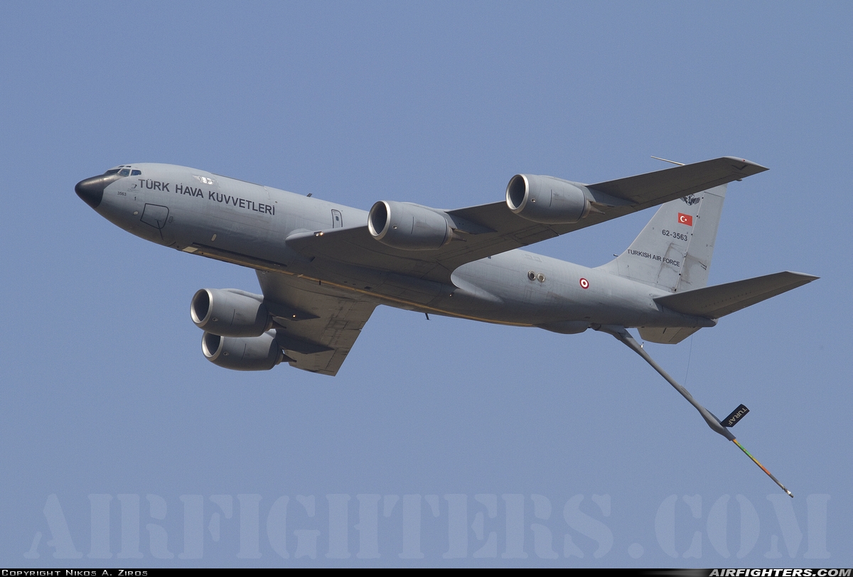 Türkiye - Air Force Boeing KC-135R Stratotanker (717-148) 62-3563 at Izmir - Cigli (IGL / LTBL), Türkiye