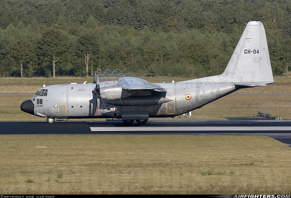 Belgium - Air Force Lockheed C-130H Hercules (L-382) CH-04 at Eindhoven (- Welschap) (EIN / EHEH), Netherlands