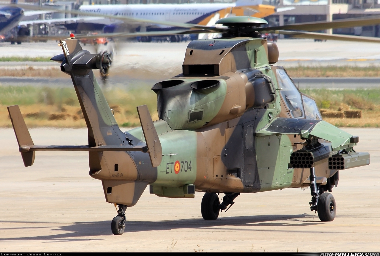 Spain - Air Force Eurocopter EC-665 Tiger HAP HA.28-04 at Malaga (AGP / LEMG), Spain