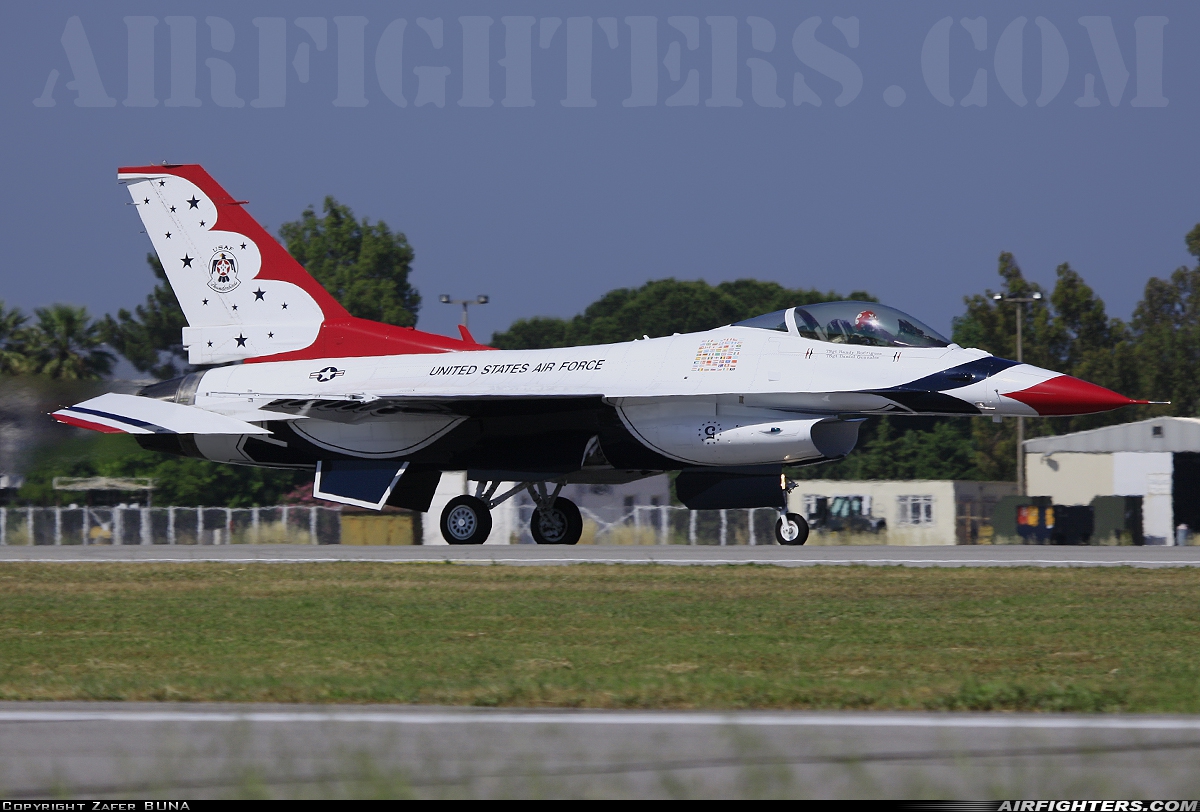 USA - Air Force General Dynamics F-16C Fighting Falcon 92-3888 at Izmir - Cigli (IGL / LTBL), Türkiye
